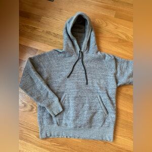 rag & bone Men’s heather grey cotton fleece pullover hoodie - size M